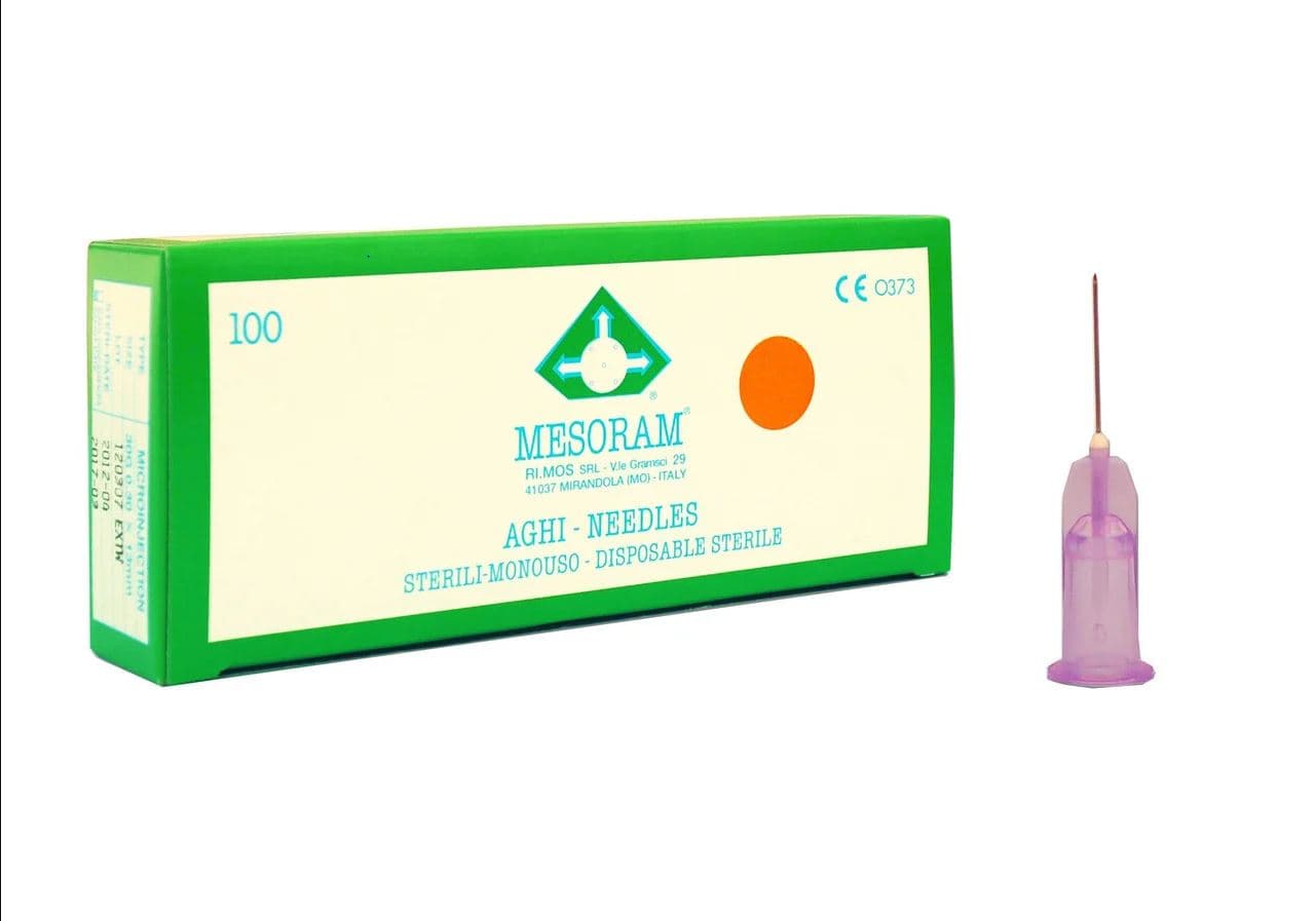 Иглы для микроинъекций 30G с лазерной заточкой (0,3х4mm) 100 шт.