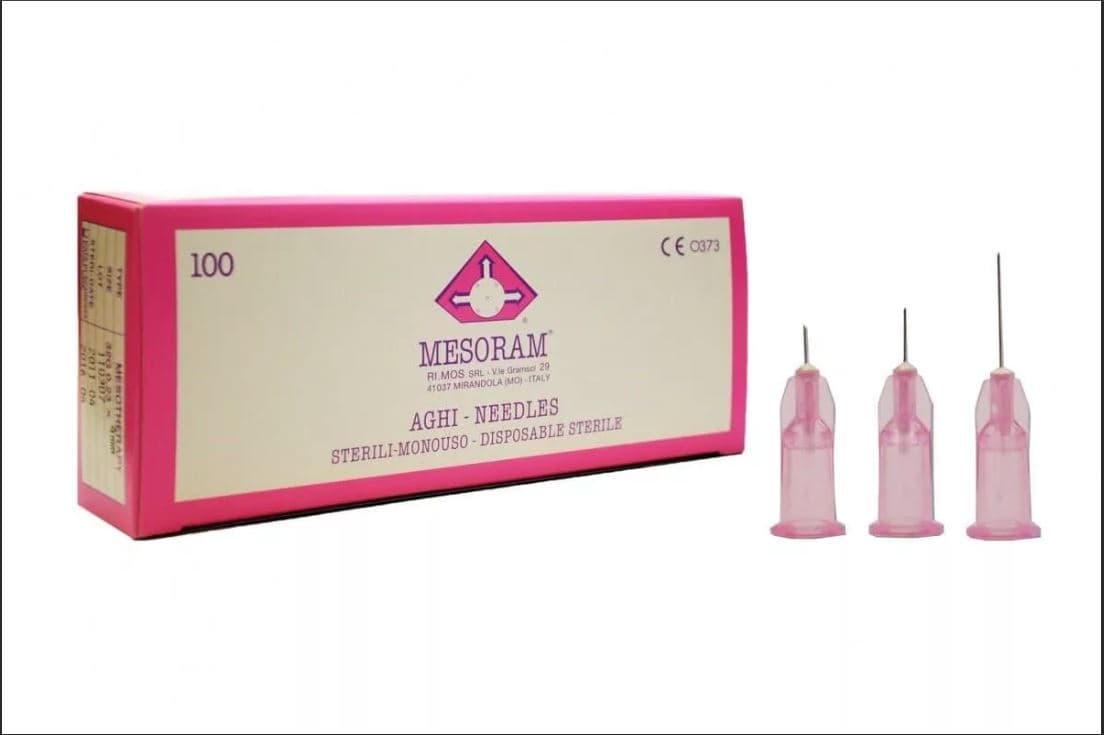 Иглы для микроинъекций 32G с лазерной заточкой (0,23х12mm) 100 шт.