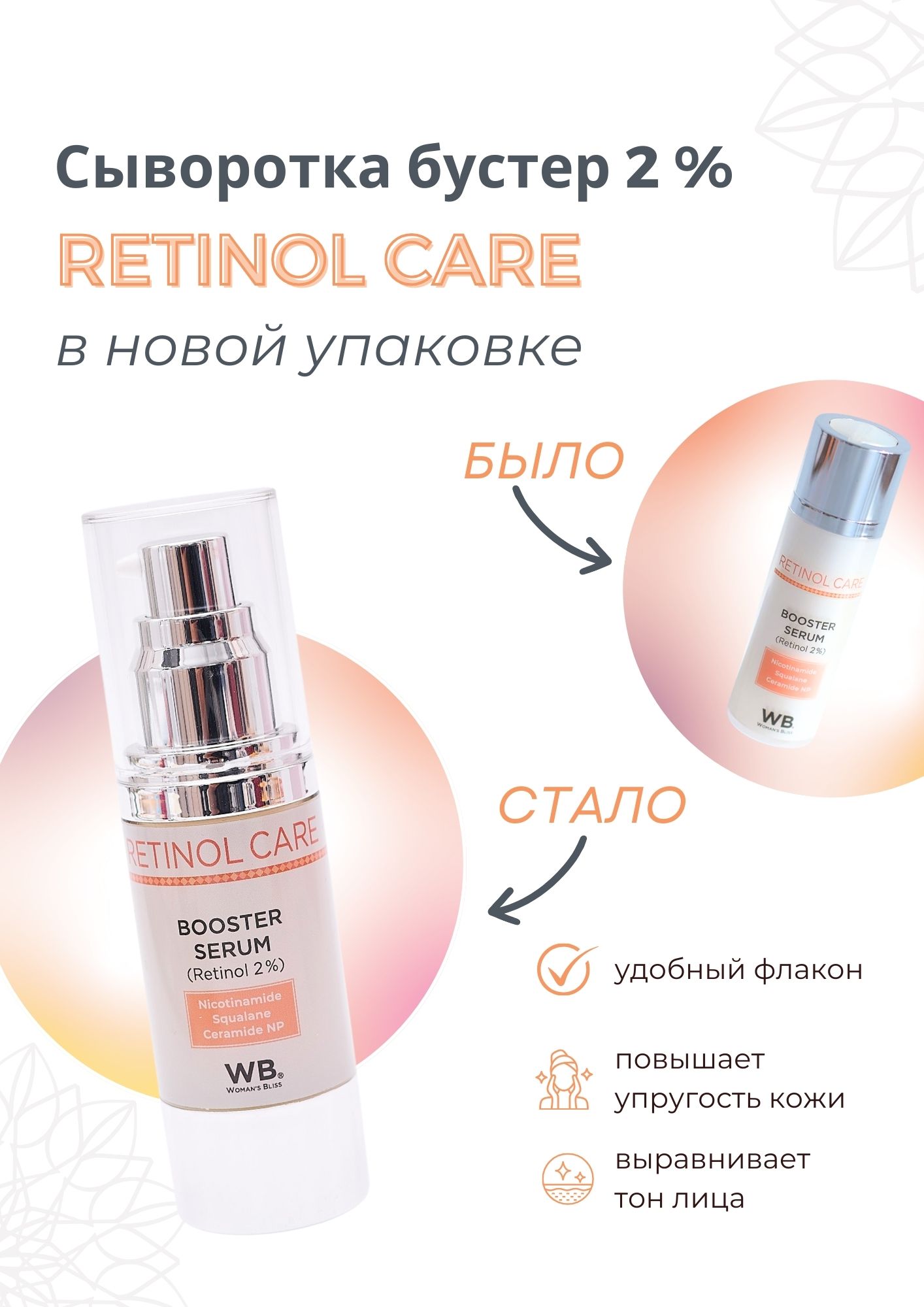 Сыворотка бустер 2 % ретинола Retinol Care - 30 мл