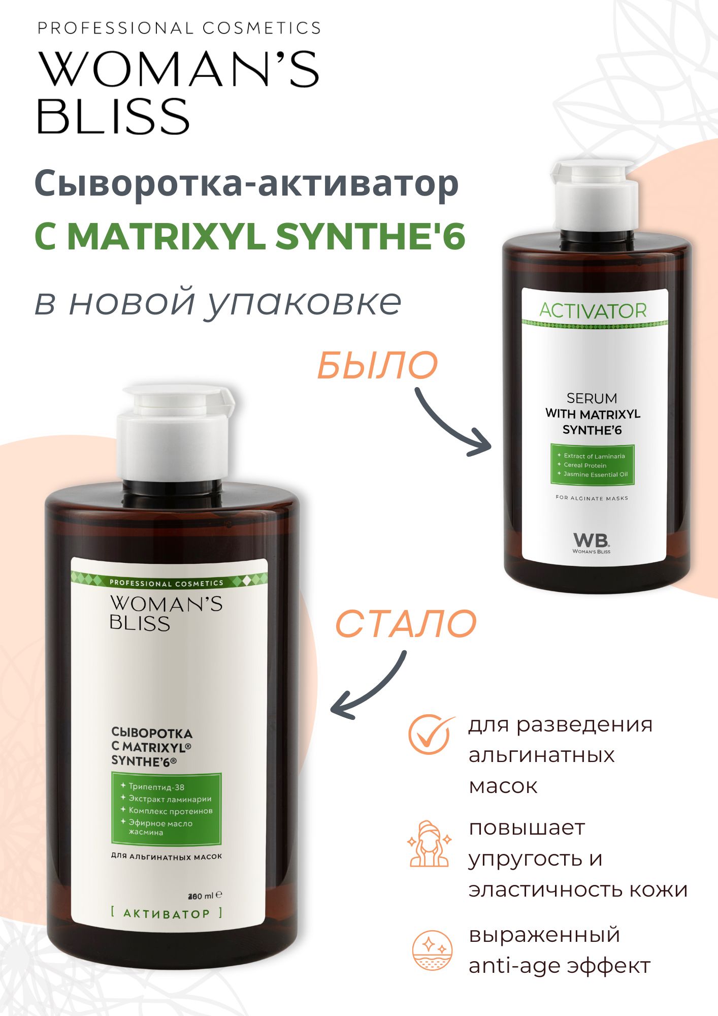 Сыворотка (активатор) с Matrixyl Synthe'6 - 460 мл